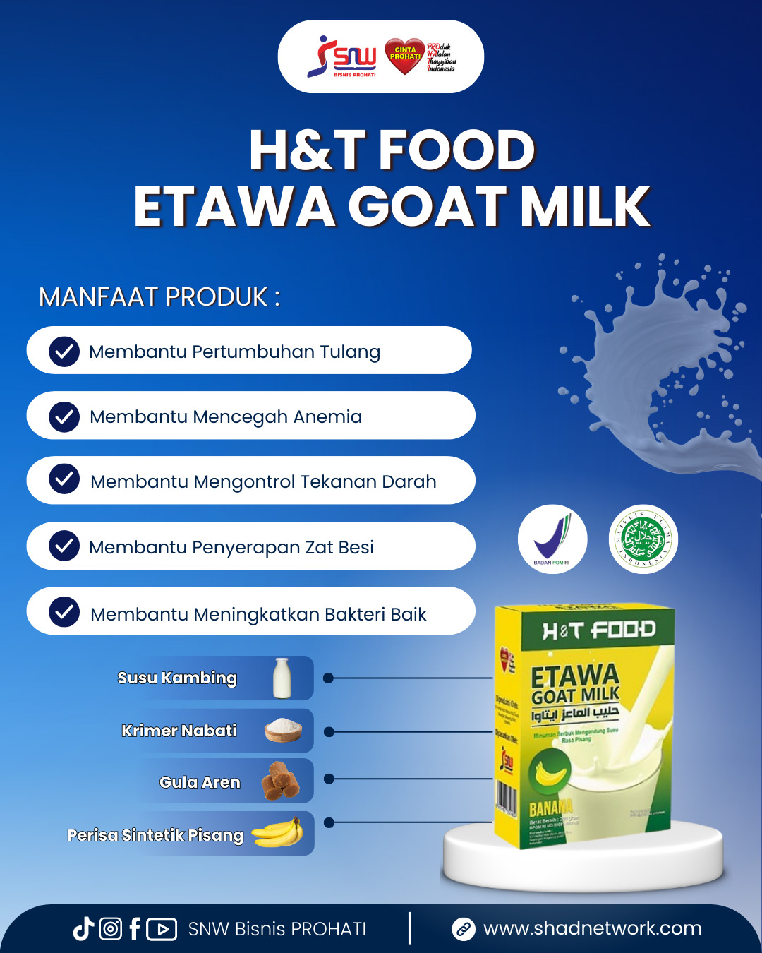 HnT Food Etawa Goat Milk Banana